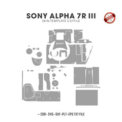 Sony Alpha 7R III (A7R3) Skin Template Vector Cut Files