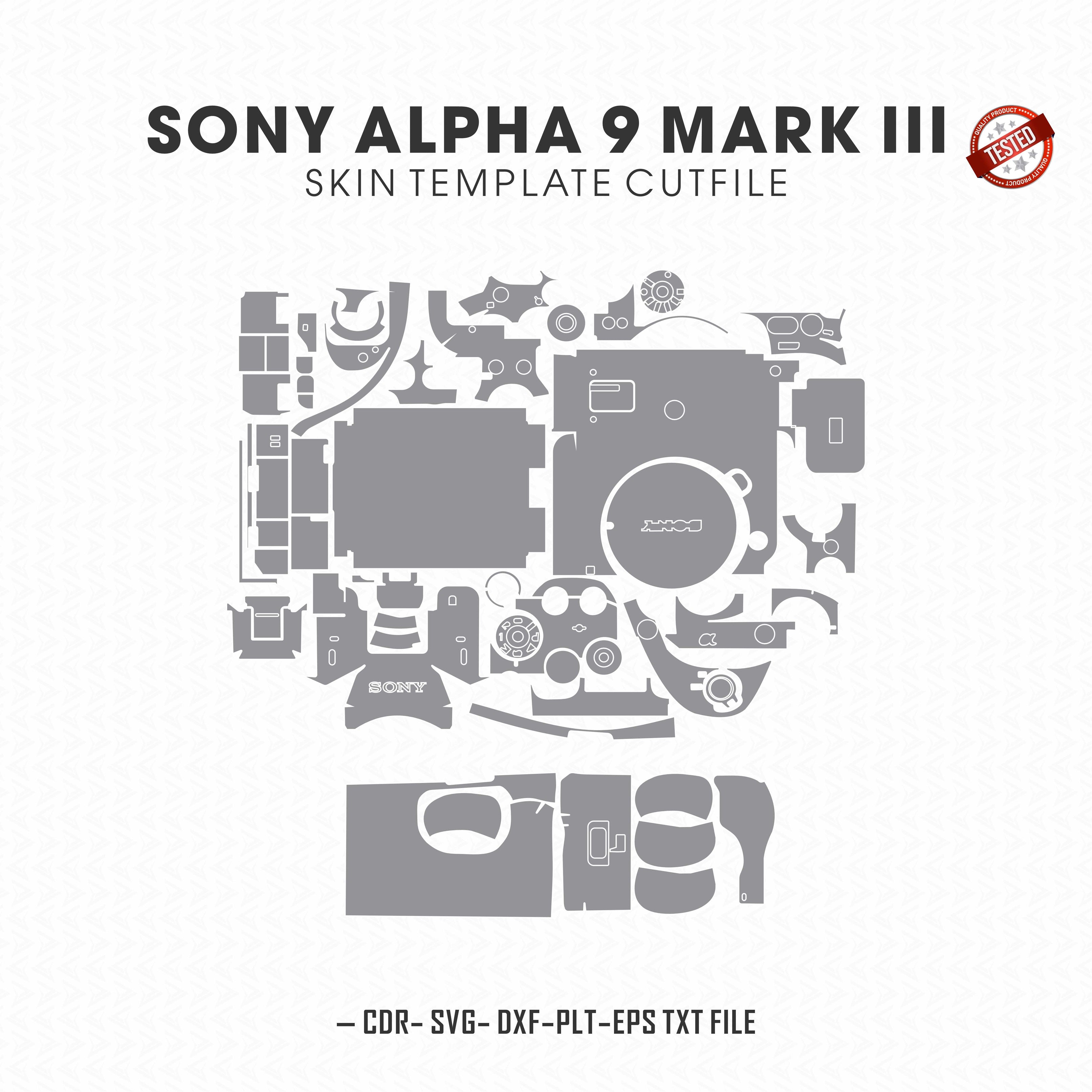 Sony Alpha 9 Mark III (A93) Skin Template Vector Cut Files