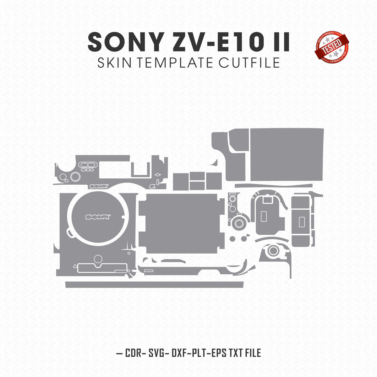 Sony ZV-E10 Mark II Skin Template Vector Cut Files