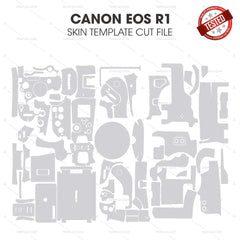 Canon EOS R1 Skin Template Cut Files